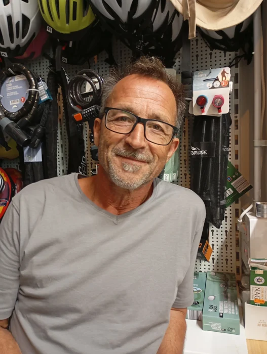 Rupert Habersatter, owner and bicycle mechanic at e-montaña